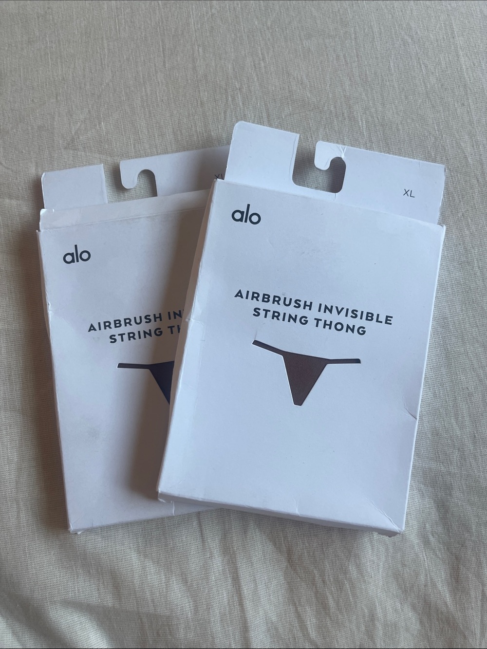 ALO Yoga Airbrush Invisible String Thong - Brown XL